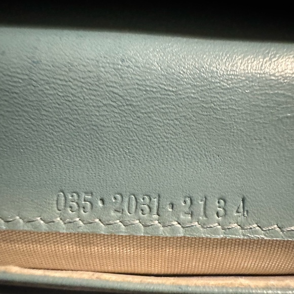 Gucci Robin’s Egg Blue Microguccissima Leather Jackie long wallet - Picture 16 of 16